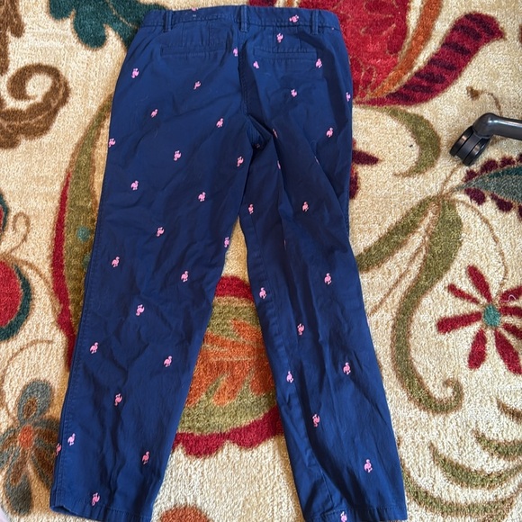 Talbots Relaxed Chino Flamingo Print Ankle Pants Casual Everyday Womans 4 - Picture 12 of 12